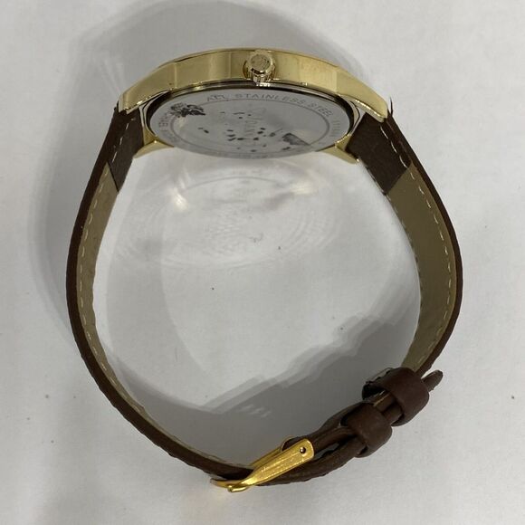 Michael Kors MK3490 Women's Brown Leather Analog Dial Quartz Wrist Watch HK995 - Picture 11 of 12